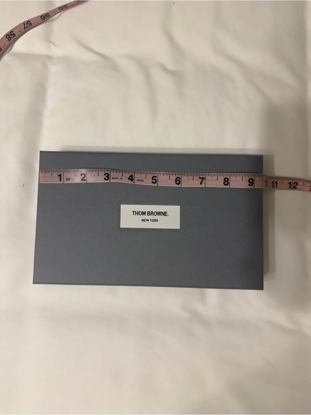 Thom Browne Blue-Gray Textured Gift Box